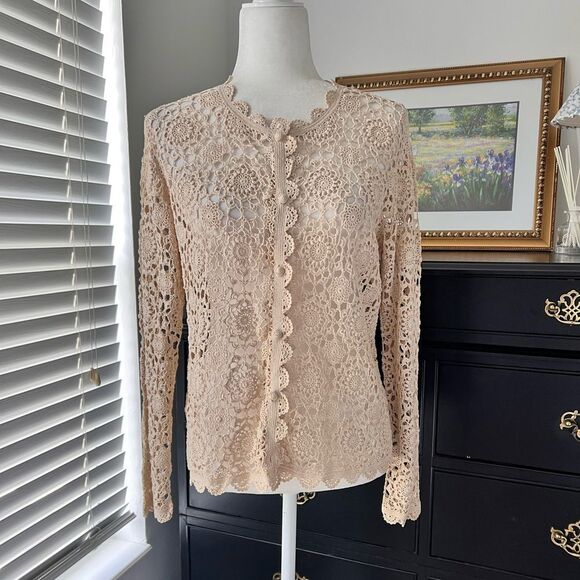 Vintage Crochet cardigan size 40 - Picture 1 of 7